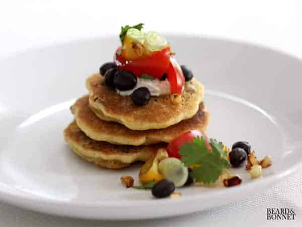Savory corn griddle cake {Beard and Bonnet}