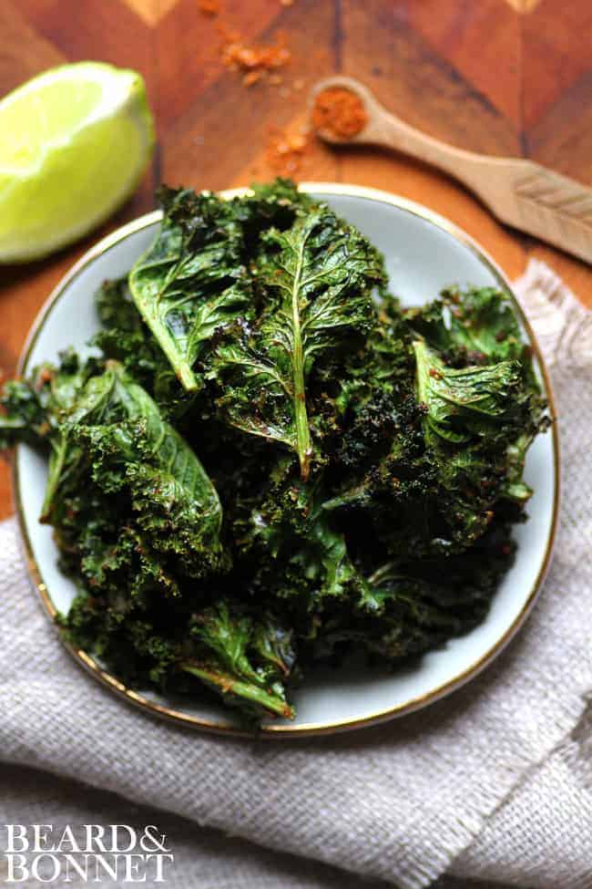 Taco Spiced Kale Chips {Beard and Bonnet} #glutenfree #vegan