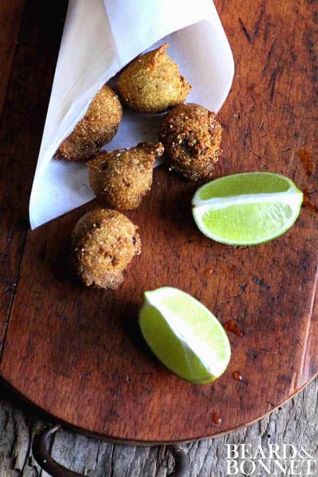 Cilantro Hush Puppies {Beard and Bonnet} #glutenfree