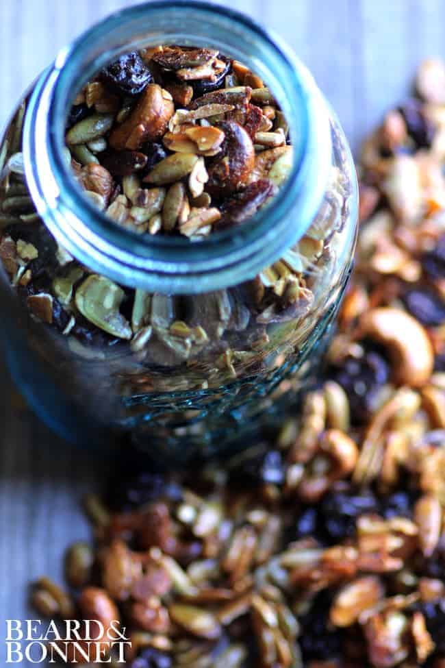 Traveling Trail Mix {Beard and Bonnet} #gfree #vegan