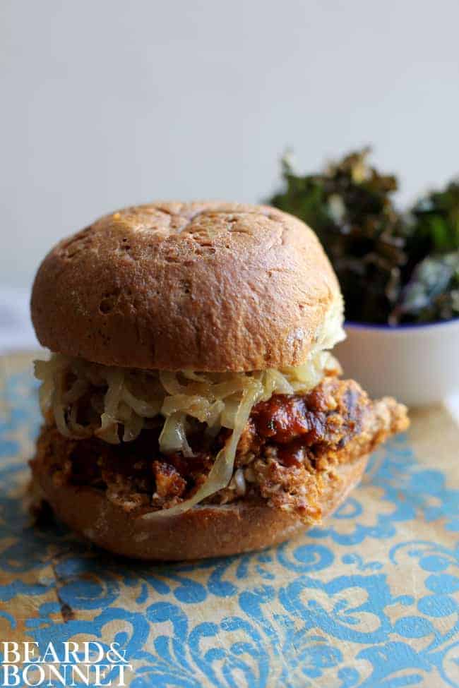 #G-Free, #Vegan BBQ Sandwich {Beard and Bonnet} 