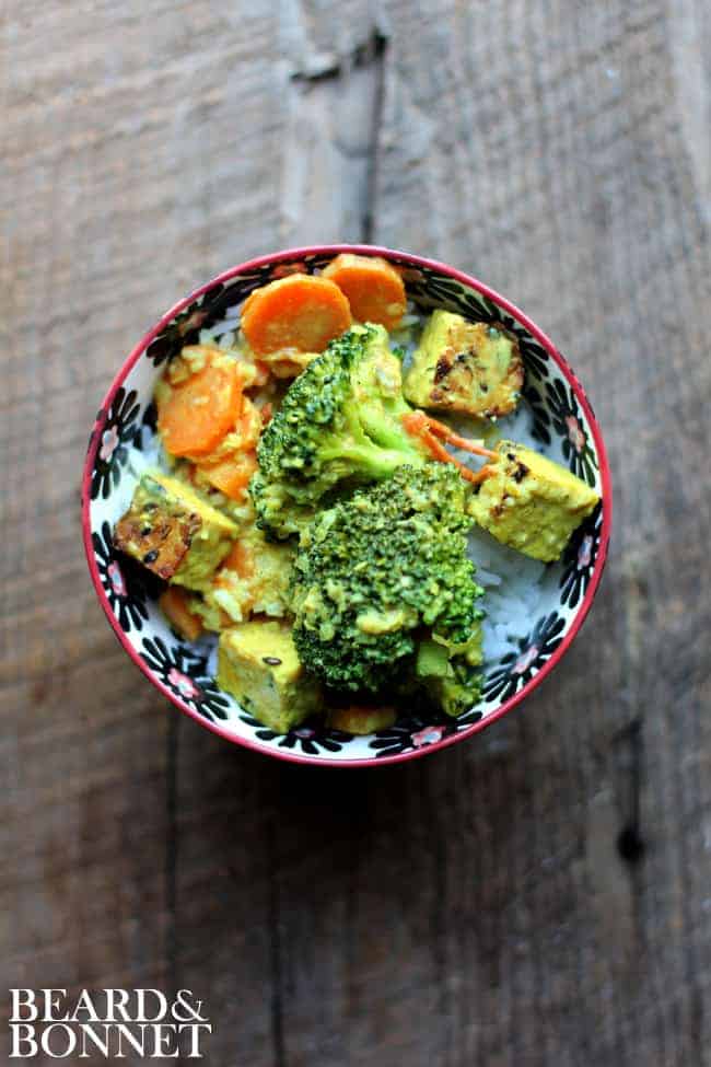 Lemongrass Curry with Broccoli and Tempeh  {Beard and Bonnet} #gfree #vegan