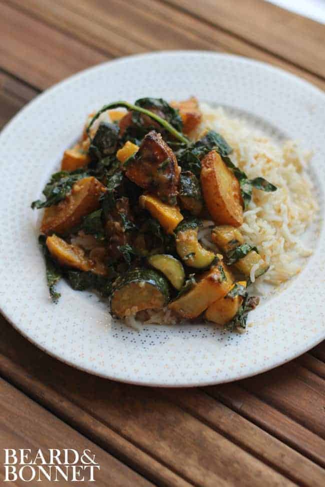 Summer Veggie Miso Bake {Beard and Bonnet}