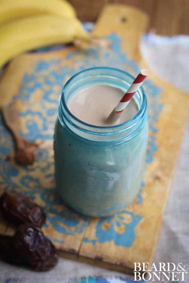 Chunky Monkey Smoothie {Beard and Bonnet} #gfree #vegan