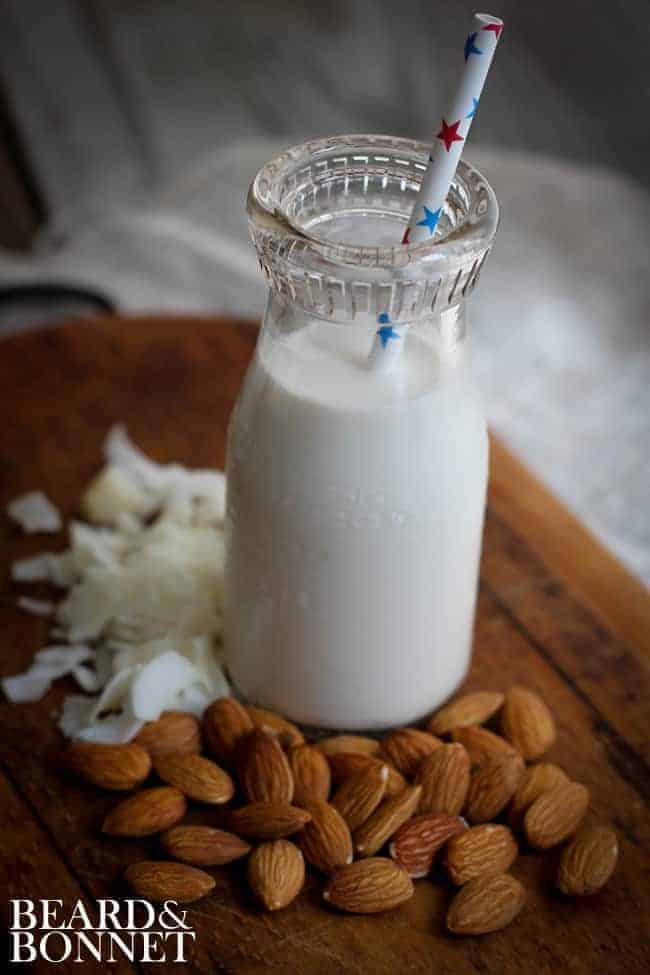 Coconut Almond Milk {Beard and Bonnet} #glutenfree #vegan