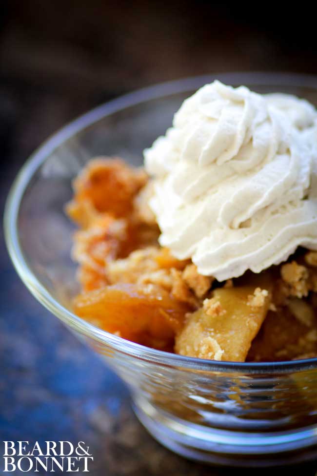 Butternut Squash and Apple Crumble 