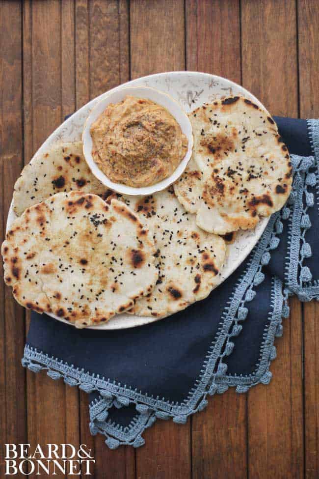 Cumin & Black Sesame Naan #glutenfree #vegan