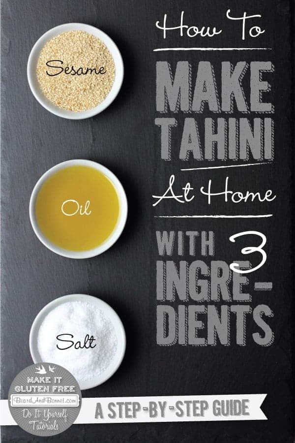 How To Make Tahini {Beard and Bonnet} #glutenfree #vegan #tutorial 