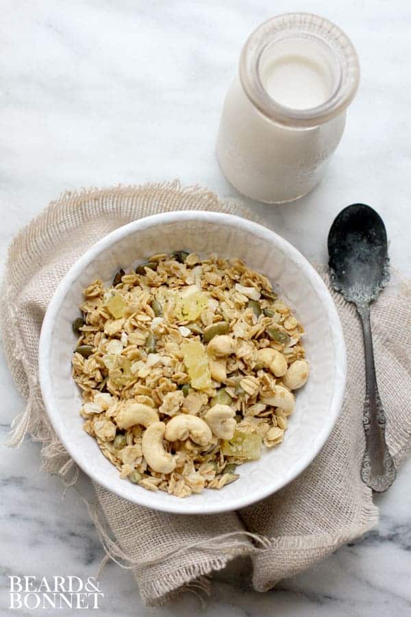 Tropical Granola {Beard and Bonnet} #glutenfree #vegan