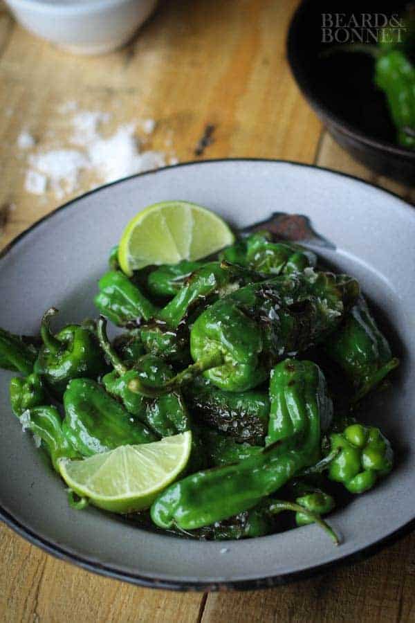 Blistered Padron Peppers {Beard and Bonnet} #glutenfree #vegan